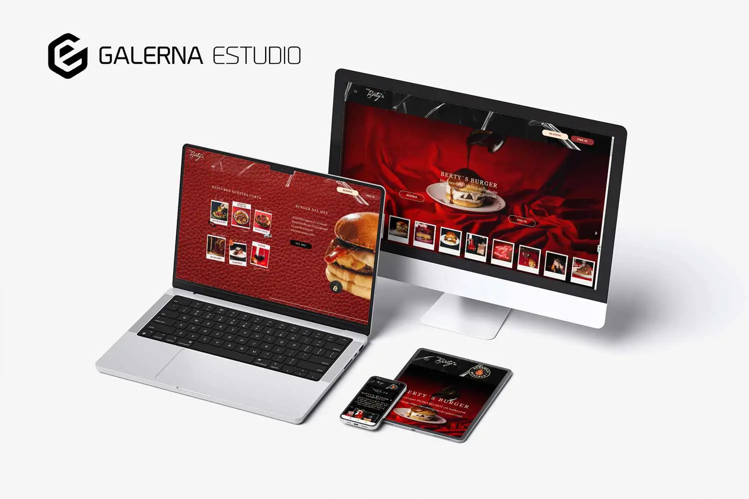 Desarrollo web Wordpress personalizado restaurante Bertys Burger