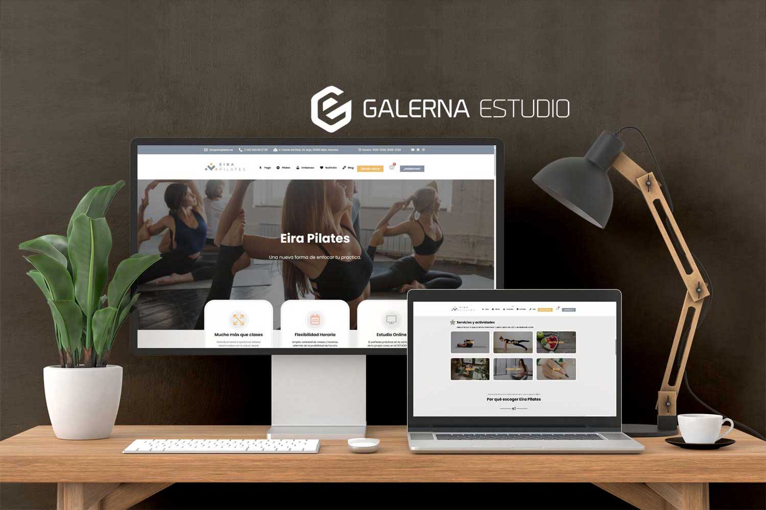 Desarrollo web Wordpress responsive Eira Pilates Gijón