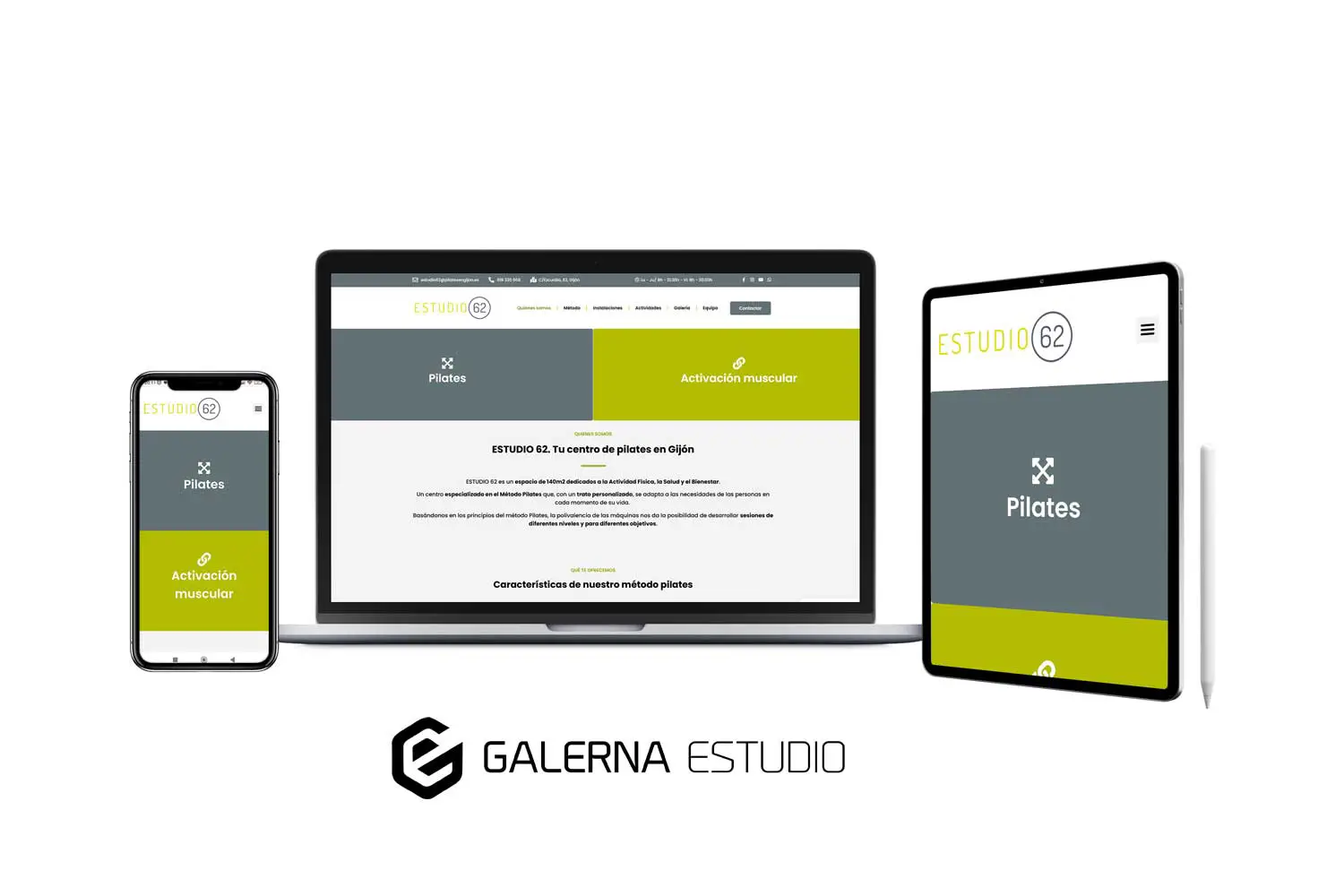 Desarrollo profesional web Wordpress pilates Gijón
