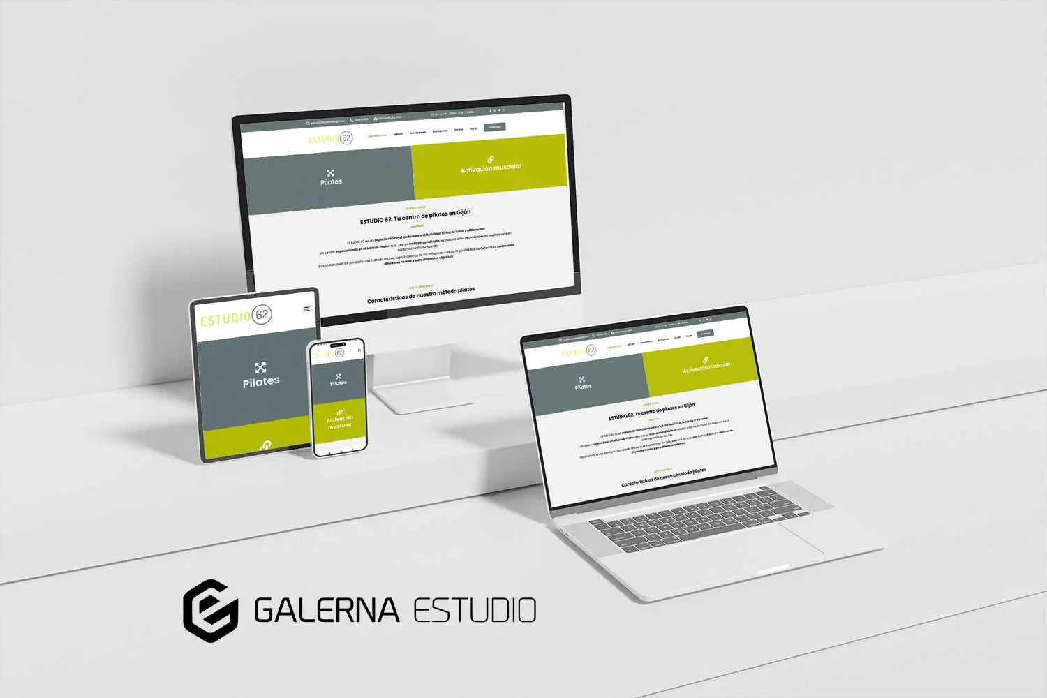 Diseño web responsive pilates Asturias