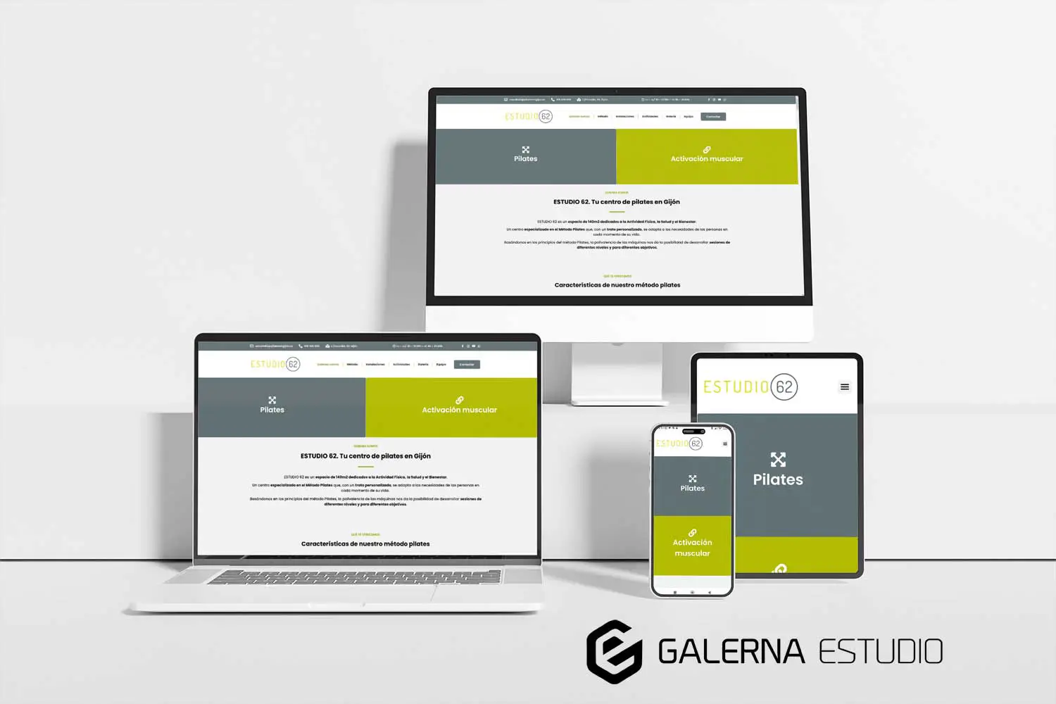 Mantenimiento web Wordpress estudio pilates Gijón