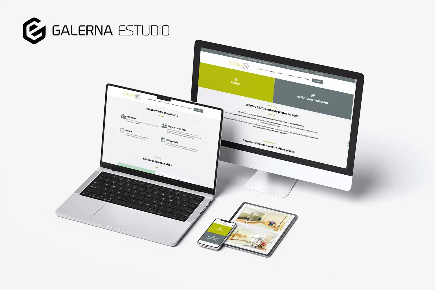 Diseño web Wordpress estudio pilates Gijón