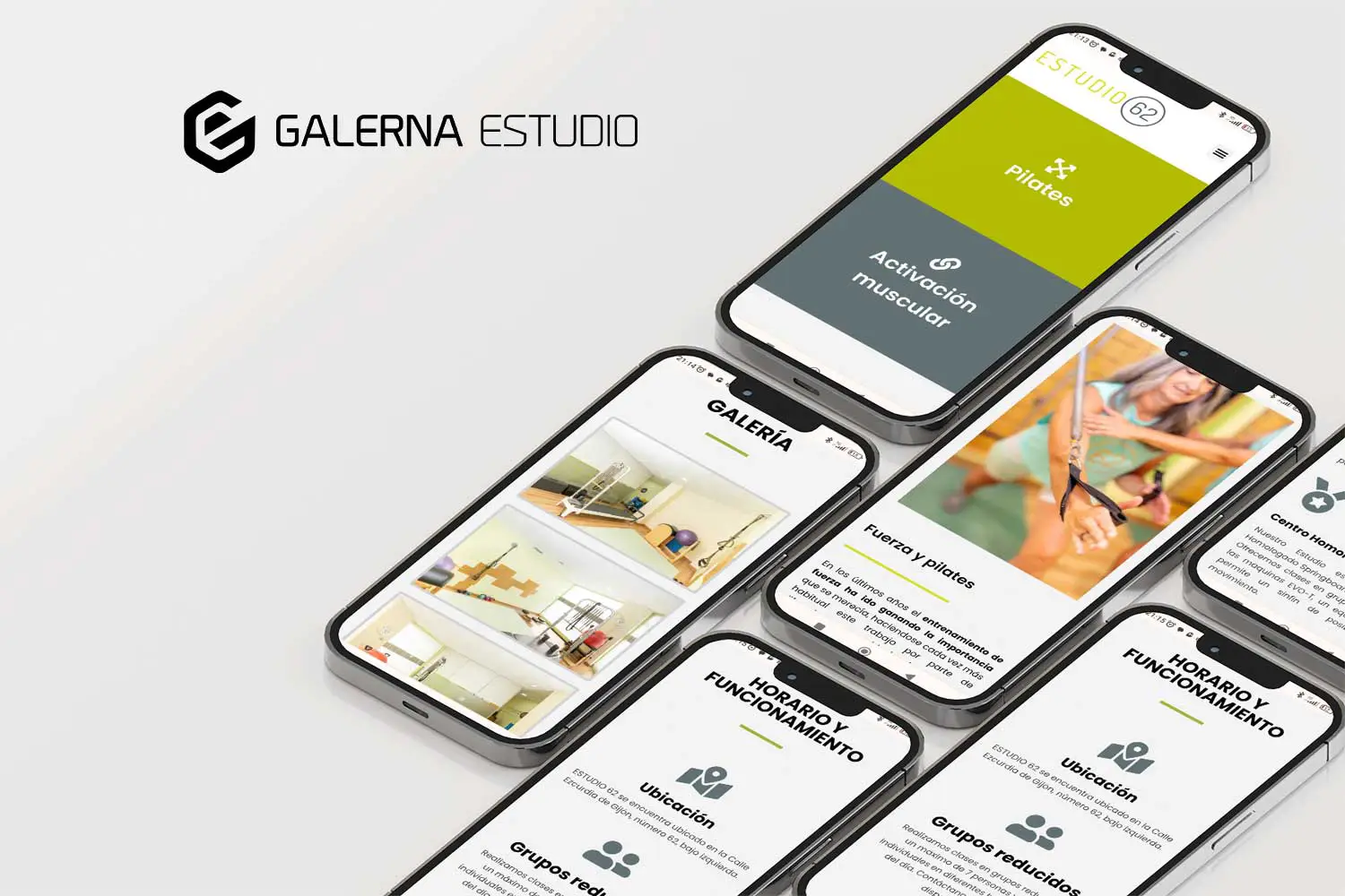 Alojamiento web Asturias Pilates Estudio 62